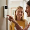 Video Doorbell, 2K Wireless Camera Ring Doorbell Works with 170° Ultra-Wide View, 2-Way Audio, Motion Detection & Night Vision